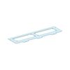 Alapkeret FL21 bevezetőhöz vakfedél porszórt acél 600mmx 180mm Prisma G Schneider