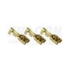 Csúszósaru 20mm bepattintós hüvely szigeteletlen 32A lapos 6,3x0,8 mm réz 1-2,5mm2 TRACON
