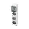 Kombinációs dugalj doboz IP65 FK 5 DIN modul hely+ 3db 16A dugaljhely 68Q-DIN GEWISS