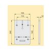 Fogyasztásmérő alátéttábla 1fázisú mérőhöz 32A 240mmx 155mmx szürke TL 1F Z.U.P. Emiter