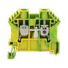 Földelő sorkapocs TS35 1-szintes 0,2-10mm2 zöld-sárga csavaros csavaros SSL 10/2A GNYE CONTA-CLIP