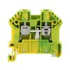 Földelő sorkapocs TS35 1-szintes 0,2-6mm2 zöld-sárga csavaros csavaros SSL 6/2A GNYE CONTA-CLIP