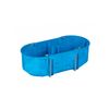 Gipszkarton szerelvénydoboz 2-es ovális 68mm 140mm x 65mm-átmérő kék műanyag P2x60D SIMET