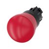 Vészgomba nyomófej műanyag d22 40mm-fej piros reteszelt húzó nyugtázás SIRIUS ACT SIEMENS