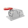 Ipari dugalj ráépíthető 3P+E 16A 400V(50+60Hz) piros IP44 műanyag 6h-pozíció IEC309HP GEWISS