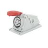 Ipari dugalj ráépíthető 3P+N+E 32A 400V(50+60Hz) piros IP44 műanyag 6h-pozíció IEC309HP GEWISS