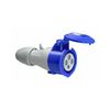 Ipari dugalj lengő 2P+E 16A 200-250V(50+60Hz) kék egyenes IP44 műanyag P17 Tempra LEGRAND