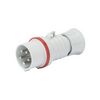 Ipari dugvilla lengő 3P+N+E pipa 32A 380-415V(50+60Hz) piros IP44 műanyag IEC309HP GEWISS
