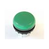 Jelzőlámpa fej kerek zöld lapos 1-lámpa króm műanyag-előlapgyűrű 22mm-átmérő IP67 M22-L-G EATON