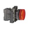 Jelzőlámpa komplett műa. d22 1x LED piros 230-240V AC kerek lapos Harmony XB5 Schneider