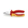 Kombináltfogó 60HRC max.d10/3,1/2mm-vágás krómozott piros-sárga 160mm 1000V szigetelt VDE KNIPEX