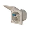 Lakókocsi csatlakozó 2P+F beépíthető 16A 3P 230V(50+60Hz) kék műanyag egyenes csavaros ABL-SURSUM
