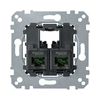 MERTEN 2xRJ45 Cat5e UTP aljzat