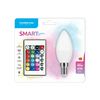 LED lámpa B35 DIM RGBW-távirányítóval gyertya 4,9W- 40W E14 470lm DIM 220-240V AC LED Smart Modee