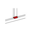 Parapetcsatorna T-idom 105x65-höz 150mm x 65mm 105mm-sz/leágazó műanyag fényesfehér DLP LEGRAND