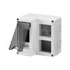 System szerelvénykombinációs doboz 4(2x2)SYSTEM-modul+2DIN- modul 1-egység szürke 27Combi GEWISS