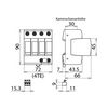 Túlfeszültség-korlátozó DEHNguard C T2 TN-S 230V/AC 40kA 4M DG M TNS 275 FM DEHN
