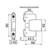 Túlfeszültség-korlátozó DEHNguard C T2 TNC TN-S TN-C-S TT TN 230V/AC 40kA 1M DG S 275 DEHN