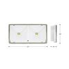 LED vészvilágító készenléti LiFePO4-akku 210-250V AC IP65 ONTEC S20 M1X 60/180 M/NM ST HUNILUX