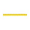Vezeték- és sorkapocsjelölő (-) 0,5-1,5mm2 füzet műanyag sárga bepattintó CAB3 LEGRAND
