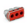 Vezetékösszekötő átlátszó 3-pólus 2.5-6mm2 41A 400V átlátszó Nem oldható